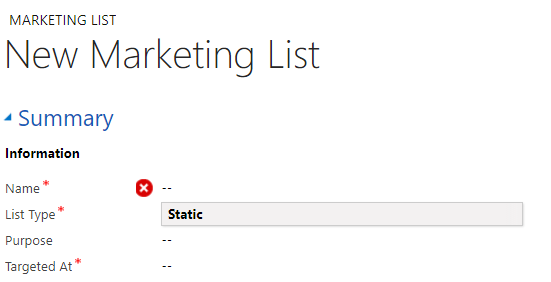 Net IT CRM blog: marketing list type list