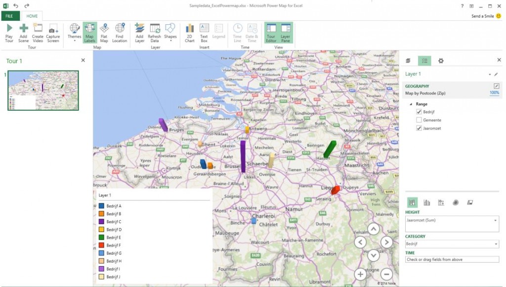 powermap voor excel 12