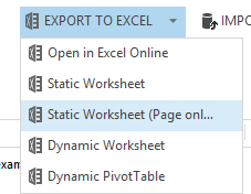 Excel vanuit Microsoft Dynamics CRM