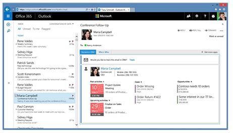 Microsoft Dynamics CRM 2016 Dynamics CRM app voor Outlook