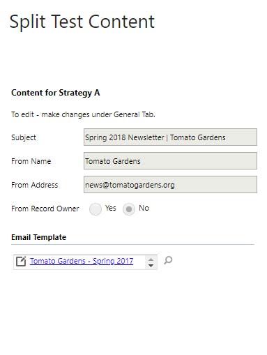 Net IT CRM Blog: ClickDimensions AB-testing - Screenshot split test strategy A