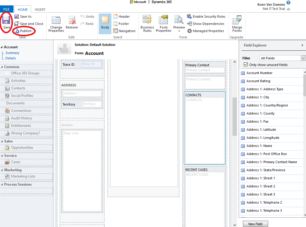 Microsoft Dynamics 365: Editable Grid inschakelen - stap 9