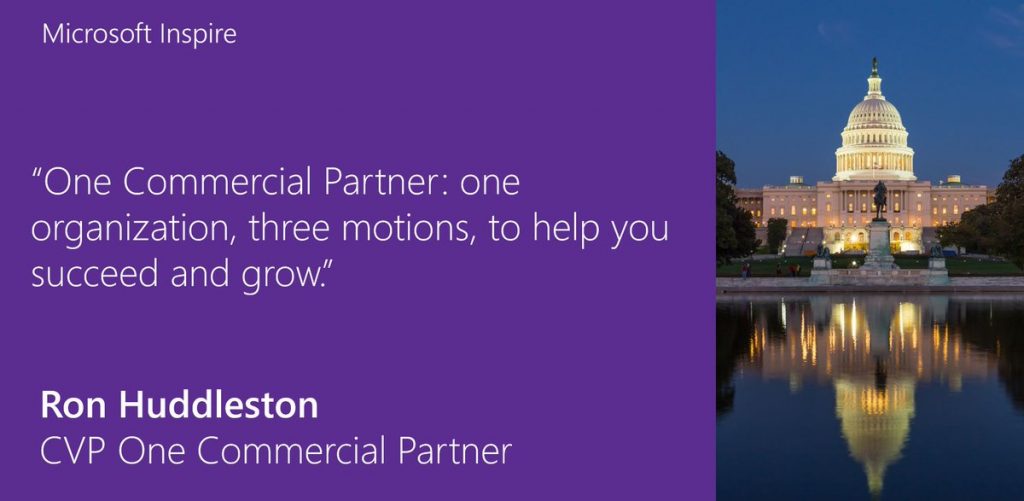 Net IT CRM blog: Microsoft Inspire 2017 - One Commercial Partner