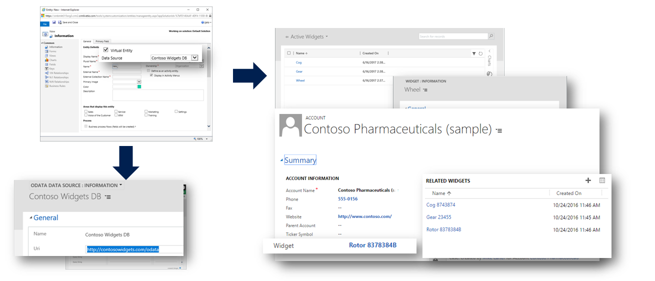 Net IT CRM blog: Microsoft Dynamics 365 update - Screenshots virtuele entiteiten