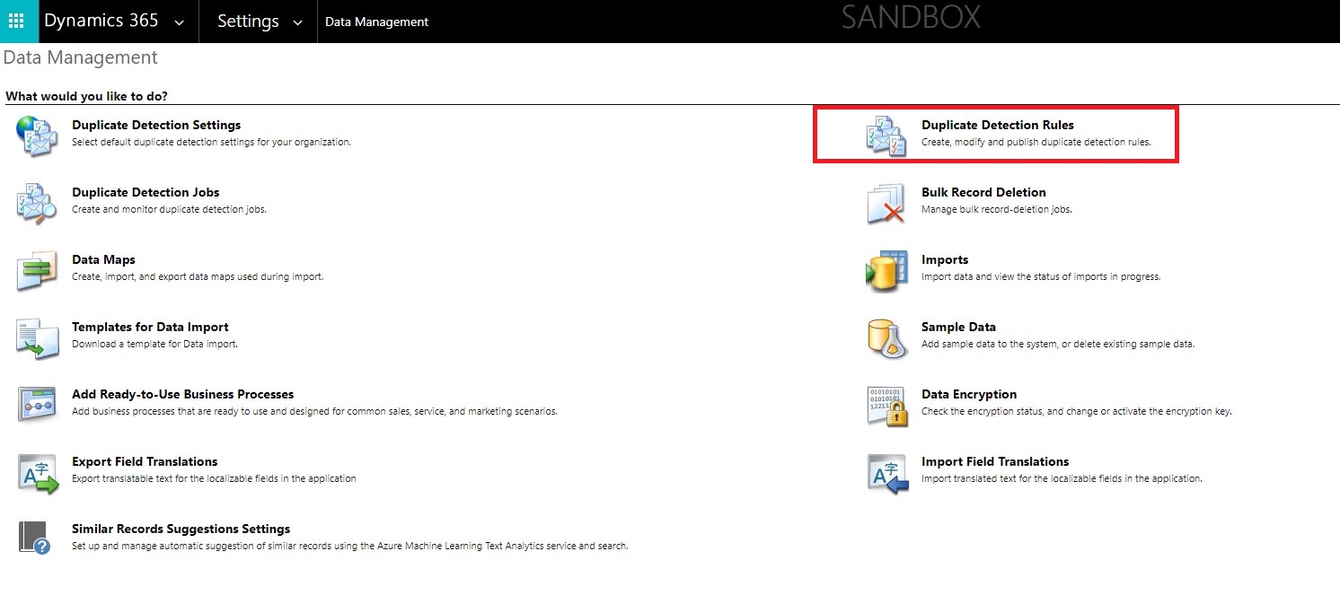 Net IT CRM Blog: Duplicatendetectie van Dynamics 365 - Bestaande regel inschakelen - stap 3 screenshot Select Duplicate Detection Rules