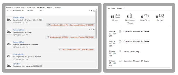 Net IT CRM Blog: Microsoft Dynamics 365 Spring ' 18 release - screenshot Email engagement