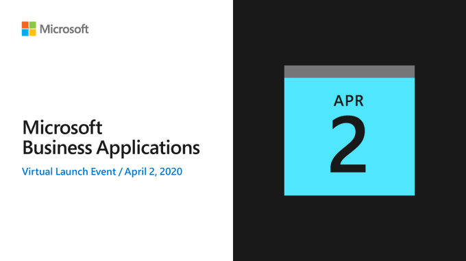 Screenshot Virtual Launch Event Microsoft Business Applications